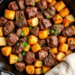 Steak Bites and Potatoes