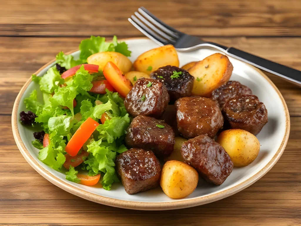 Steak Bites and Potatoes