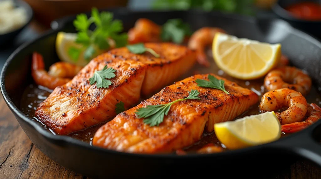 Cajun Salmon and Shrimp Recipe