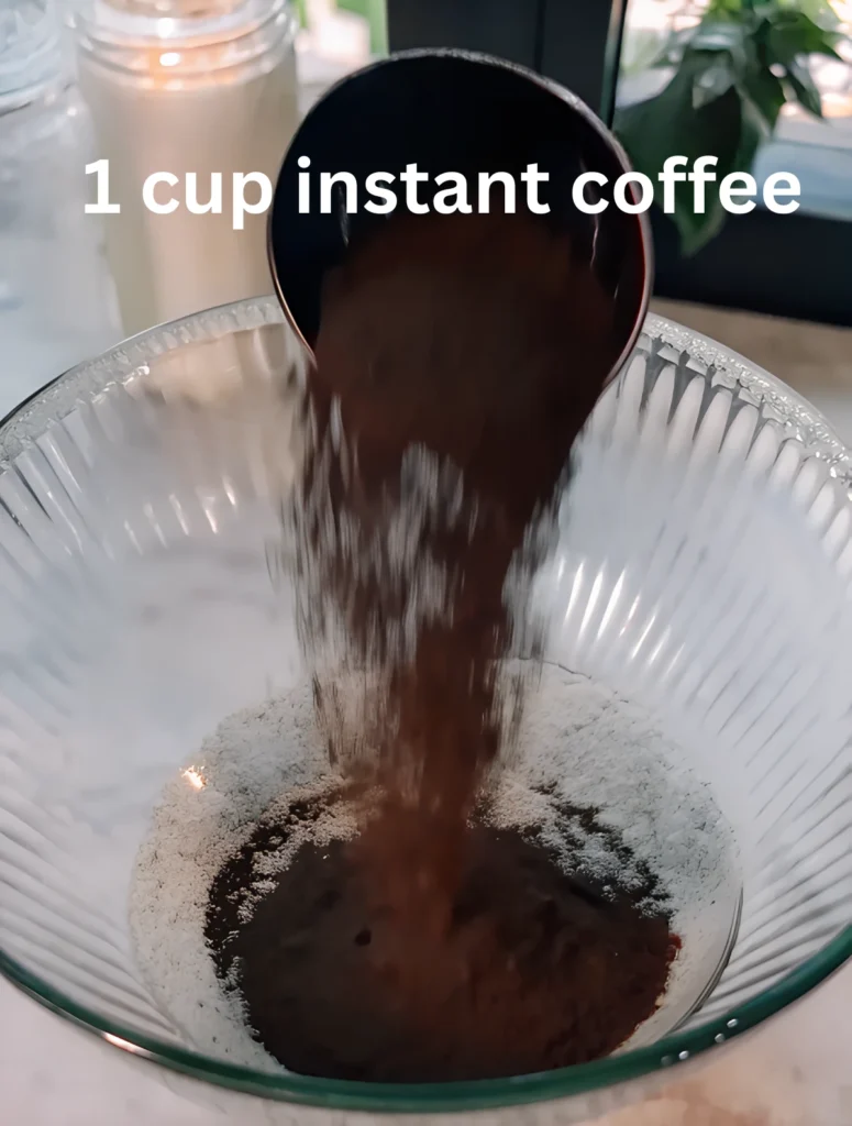 cup of instant coffee frozen whipped coffee