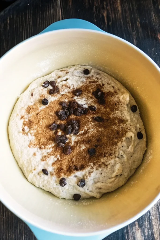 Sprinkle a bit of the cinnamon-raisin mix over Cinnamon Sourdough Bread
