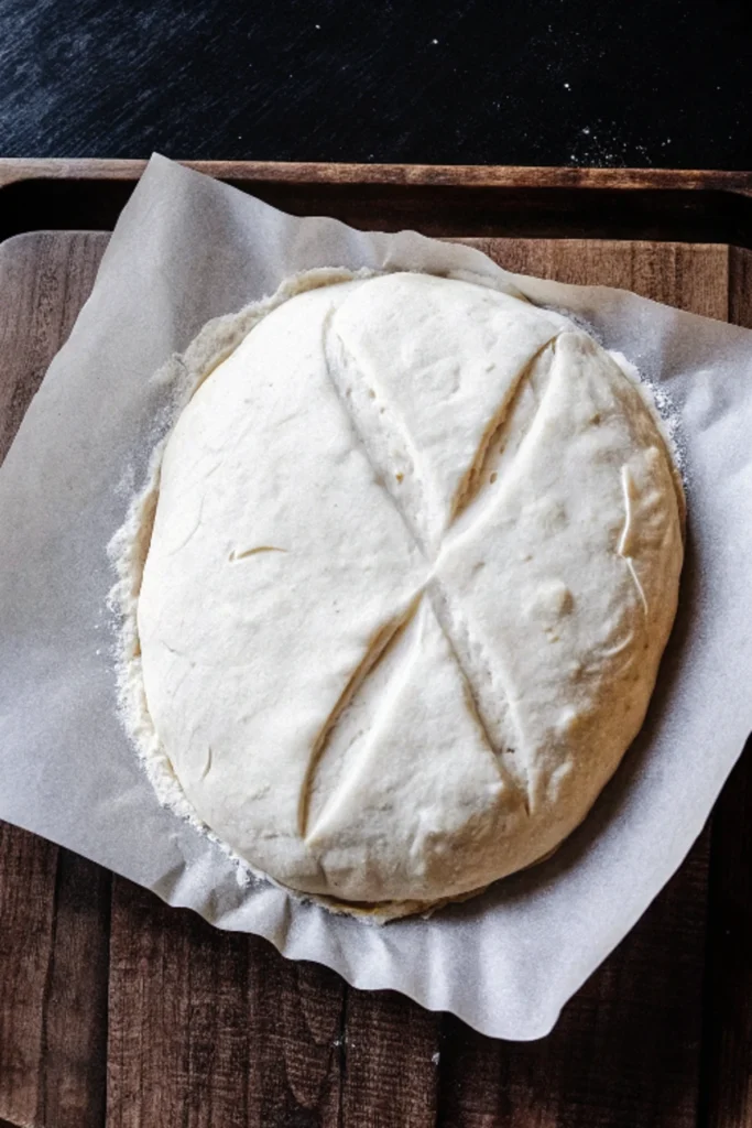 a dough on a paper